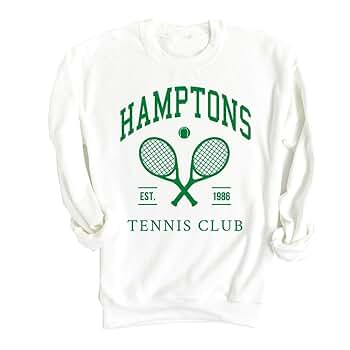 Hamptons Tennis Club Sweatshirt – Vintage Preppy Crewneck